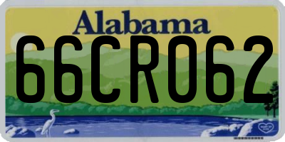 AL license plate 66CR062
