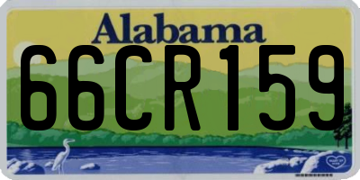 AL license plate 66CR159