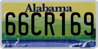 AL license plate 66CR169