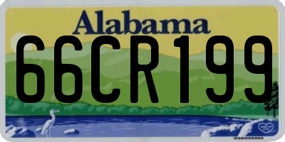 AL license plate 66CR199