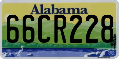 AL license plate 66CR228