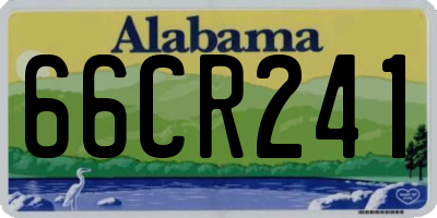 AL license plate 66CR241