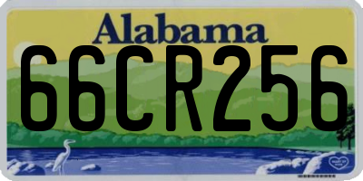 AL license plate 66CR256