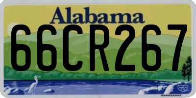 AL license plate 66CR267