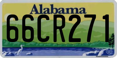 AL license plate 66CR271