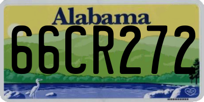 AL license plate 66CR272