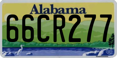 AL license plate 66CR277