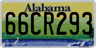 AL license plate 66CR293