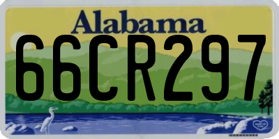 AL license plate 66CR297