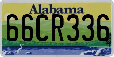 AL license plate 66CR336