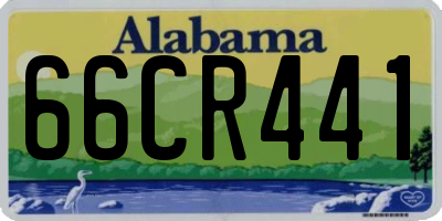 AL license plate 66CR441