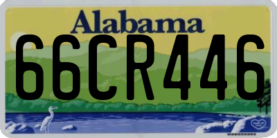 AL license plate 66CR446