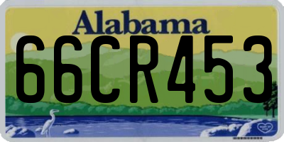 AL license plate 66CR453