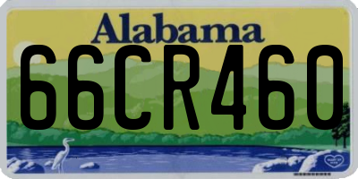 AL license plate 66CR460