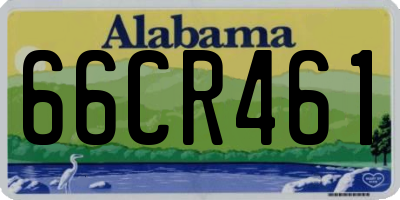 AL license plate 66CR461