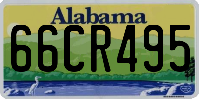 AL license plate 66CR495