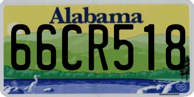 AL license plate 66CR518