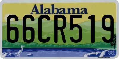 AL license plate 66CR519