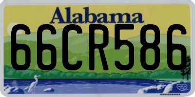 AL license plate 66CR586