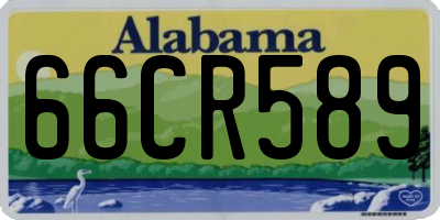 AL license plate 66CR589