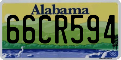 AL license plate 66CR594