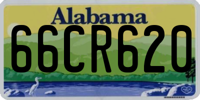 AL license plate 66CR620