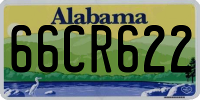 AL license plate 66CR622