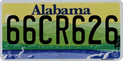 AL license plate 66CR626