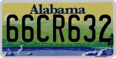 AL license plate 66CR632