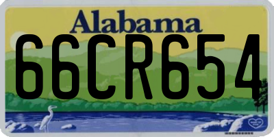AL license plate 66CR654