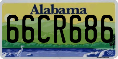AL license plate 66CR686