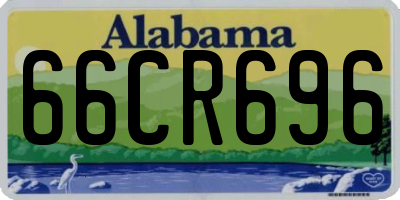 AL license plate 66CR696