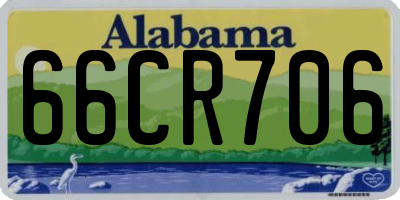 AL license plate 66CR706