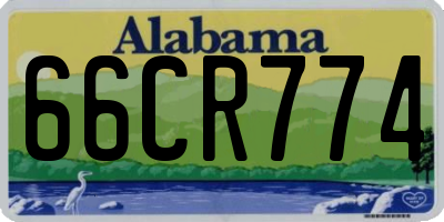 AL license plate 66CR774