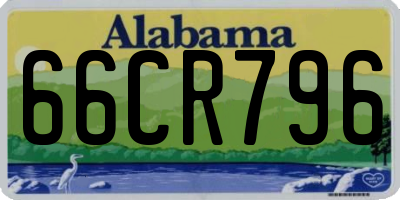AL license plate 66CR796