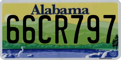 AL license plate 66CR797