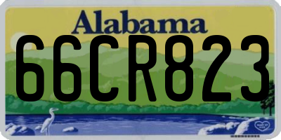AL license plate 66CR823