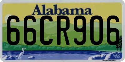 AL license plate 66CR906