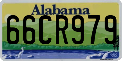 AL license plate 66CR979