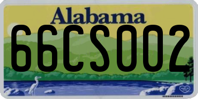 AL license plate 66CS002