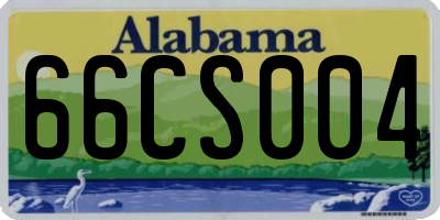 AL license plate 66CS004