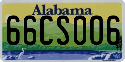 AL license plate 66CS006