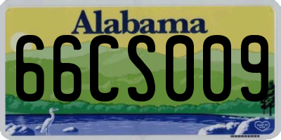 AL license plate 66CS009