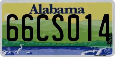 AL license plate 66CS014