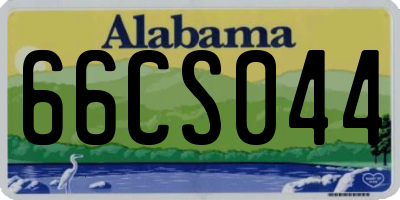 AL license plate 66CS044
