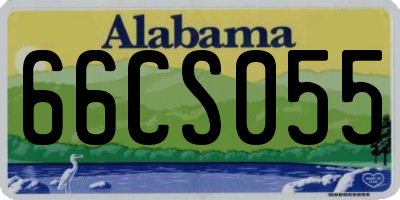 AL license plate 66CS055