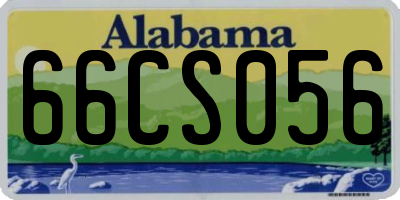 AL license plate 66CS056