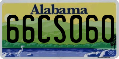 AL license plate 66CS060