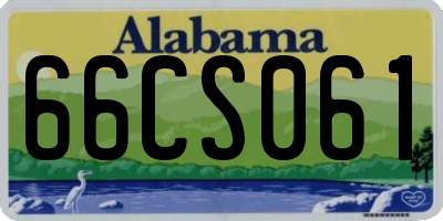 AL license plate 66CS061