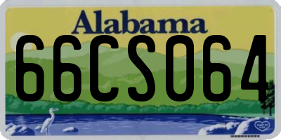 AL license plate 66CS064